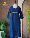 Slub Silk Kurti with Embroidery – Timeless Elegance & Comfort ✨